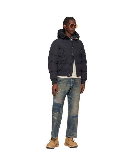 Parajumpers Blue Wilmont Hooded Down Jacket for men