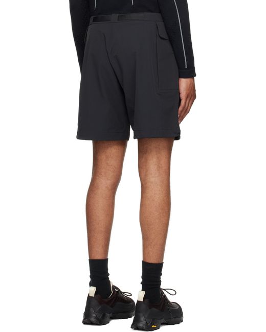 Roa Black Duty Shorts for men