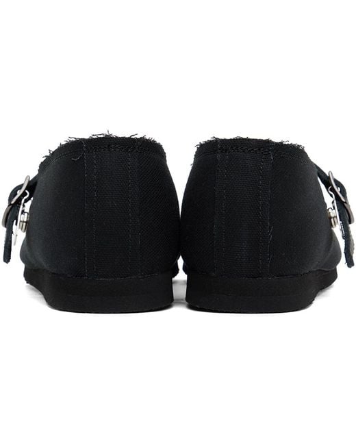Yohji Yamamoto Black Oxford Mary Jane Ballerina Flats