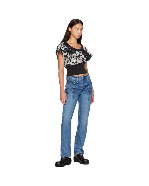 STEFAN COOKE Blue Braided Jeans