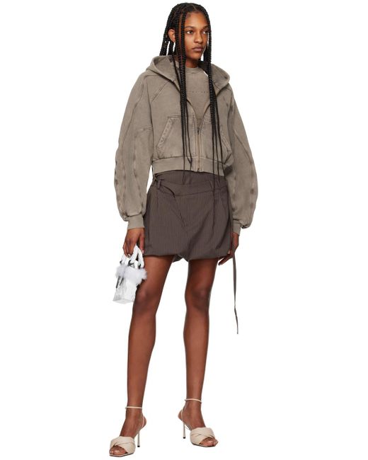 OTTOLINGER Brown Taupe Multiline Hoodie