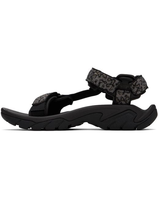Teva Black Gray Terra Fi 5 Universal Sandals for men