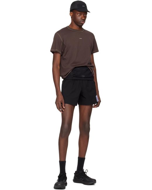 Satisfy Black Unlined 5 Shorts for men