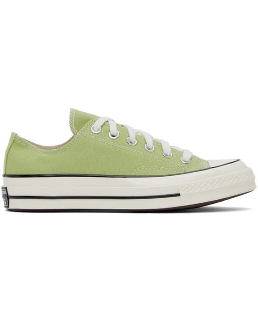Converse Black Green Chuck 70 Low Top Sneakers for men