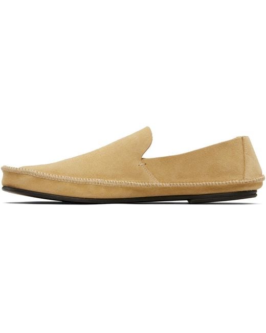 The Row Black Tyler Loafers