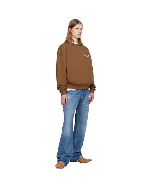 DSquared² Orange D2 Signature Relax Fit Crewneck Sweatshirt for men