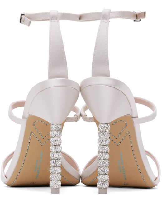 Sophia Webster Off-white Rosalind Crystal Heeled Sandals