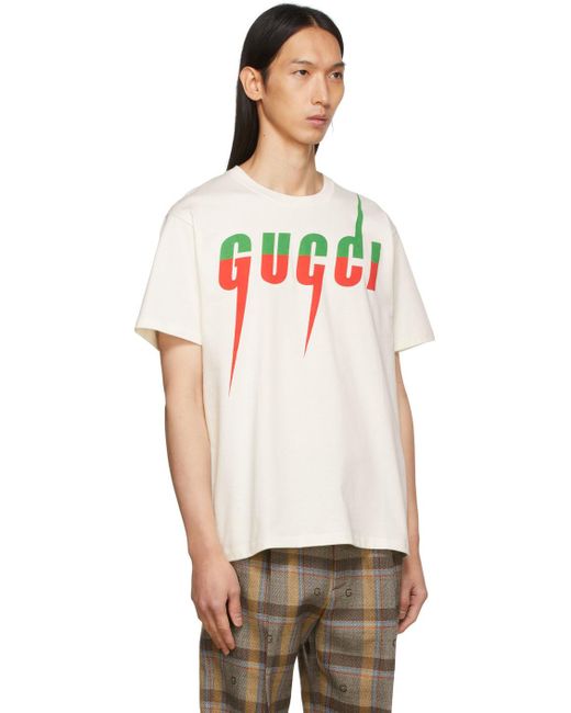 Gucci Black Off- Blade Print T-Shirt for men