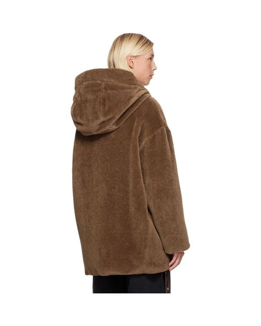 Max Mara Brown Tan Olivia Reversible Down Jacket