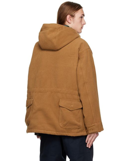 Engineered Garments Brown Tan Flap Pockets Jacket for men