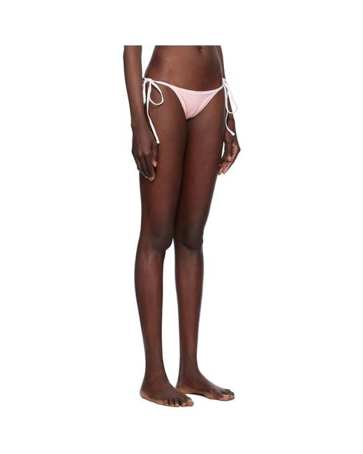 Frankie's Bikinis Multicolor Mackenzie Cheeky String Bikini Bottom