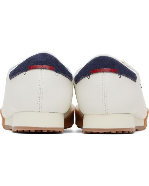 Lacoste White Off- & Aura Leather Sneakers for men