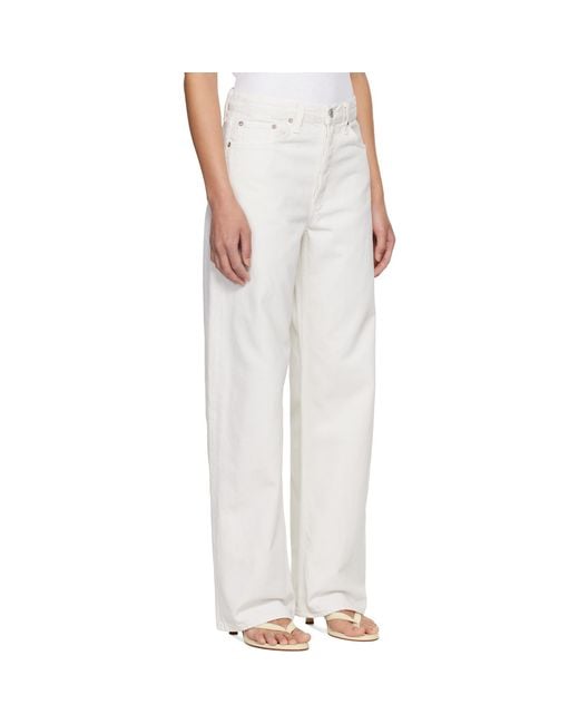 Agolde White Arc Jeans