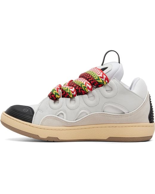 Lanvin White Curb Sneakers for men