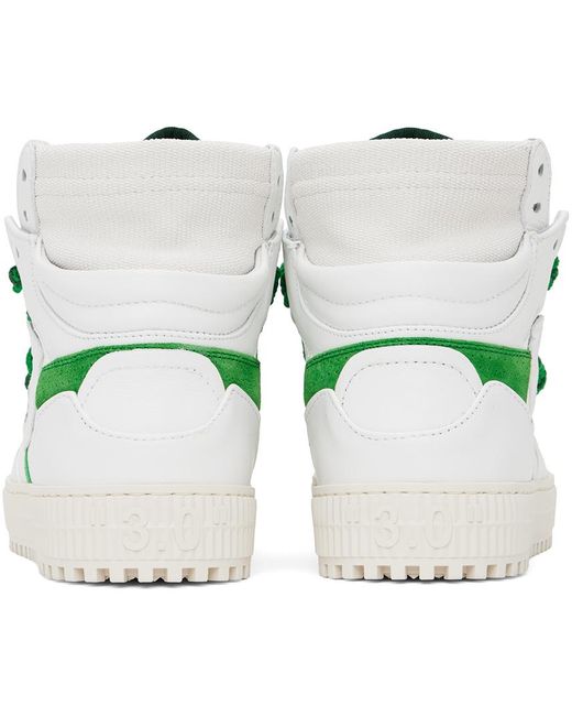 Off-White c/o Virgil Abloh White & Green 3.0 Off Court Sneakers for men