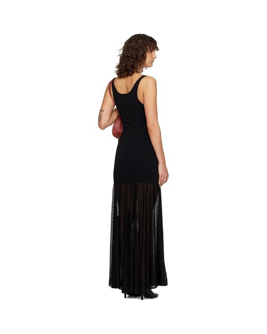 Totême Black Evening Tank Maxi Dress