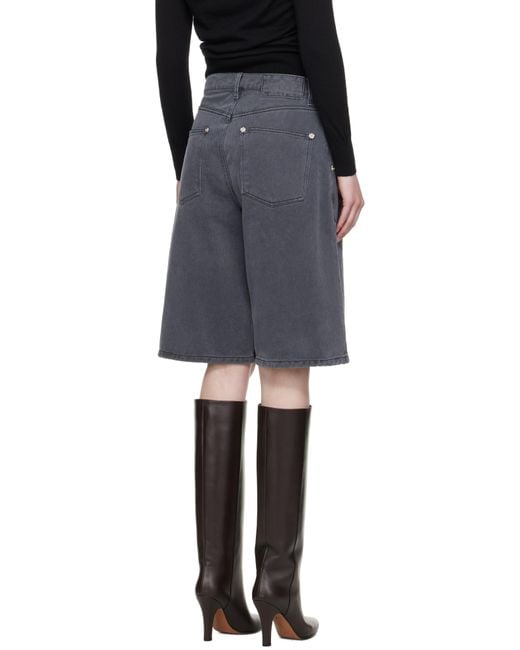 【関税込み】mfpen グレー Flower Rivet デニムショートパンツ mfpen グレー Flower Rivet デニムショートパンツ ブラック | Lyst