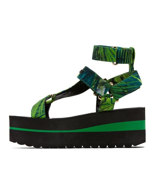 versace jungle print sandals