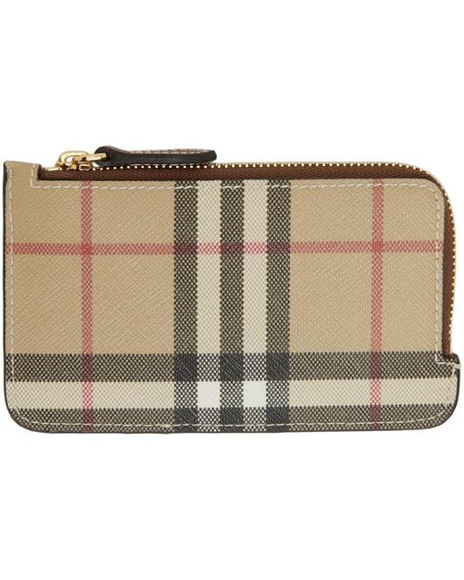 Burberry Ecanvas Somerset Card Holder for Men Lyst