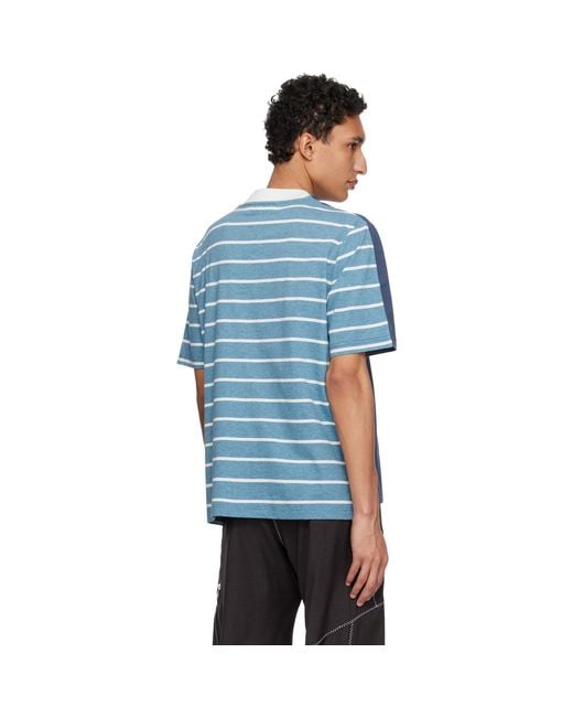 Craig Green Blue Fred Perry Edition 'Half And Half' T-Shirt for men