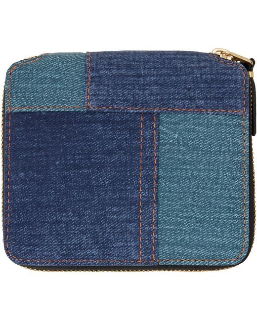 Comme des Garçons Blue Denim Pocket 2100Dp Wallet for men
