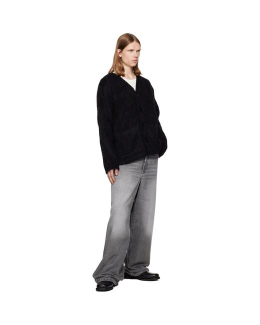 Our Legacy Black Wool Cardigan for men