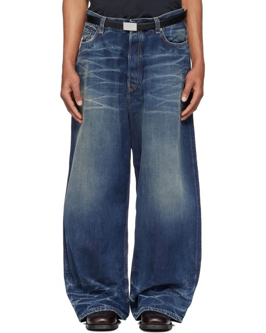 メンズ Acne ブルー 2023M スーパーバギー ジーンズ Blue