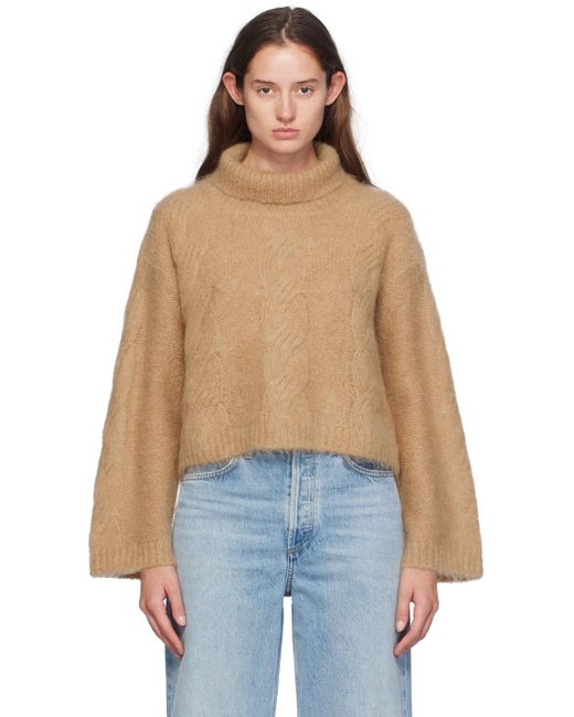 Stand Studio Blue Taupe Britt Turtleneck