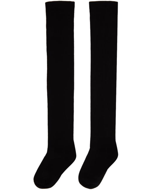 Rick Owens Black Semi-sheer Socks