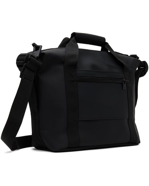 Rains Black Texel Kit Large Duffle Bag for men