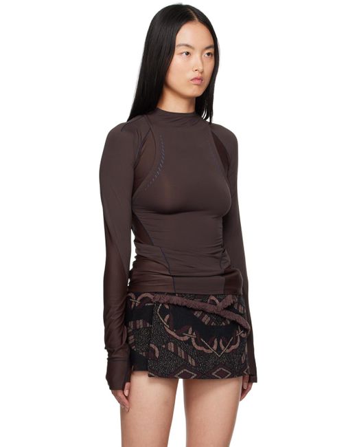Hyein Seo Black Track Long Sleeve T-Shirt