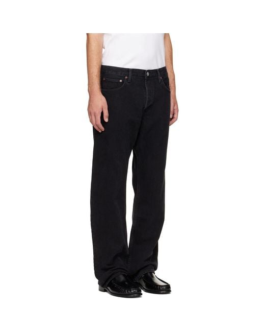 Agolde Black Magnus Trouser Jeans for men