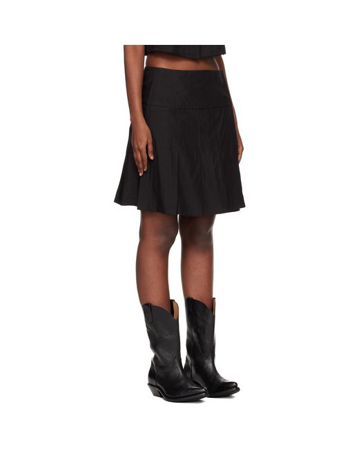 Our Legacy Black Girdle Miniskirt