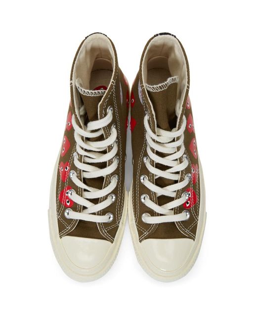 comme de garcon multi heart converse