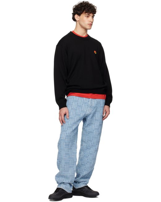 メンズ KENZO ブラック Paris Pop セーター Black