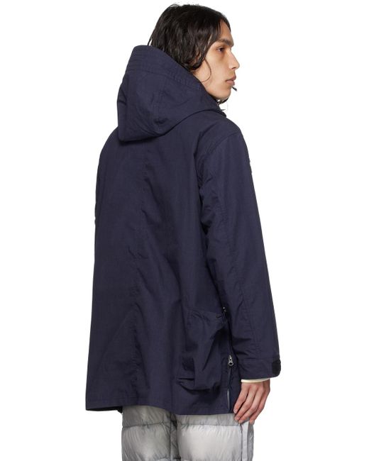 NANGA Blue Takibi Coat for men