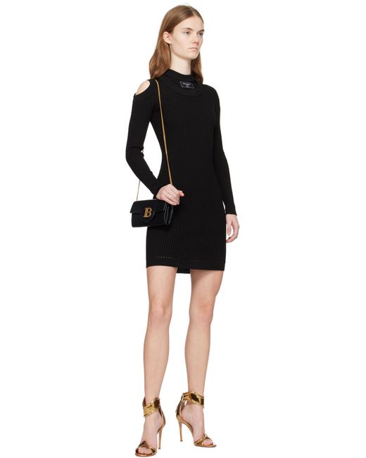 Balmain ブラック B-Buzz レザー バッグ Black