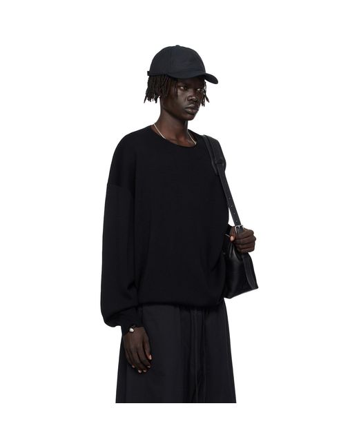 Fear Of God Black Long Sleeve Crewneck Sweater for men