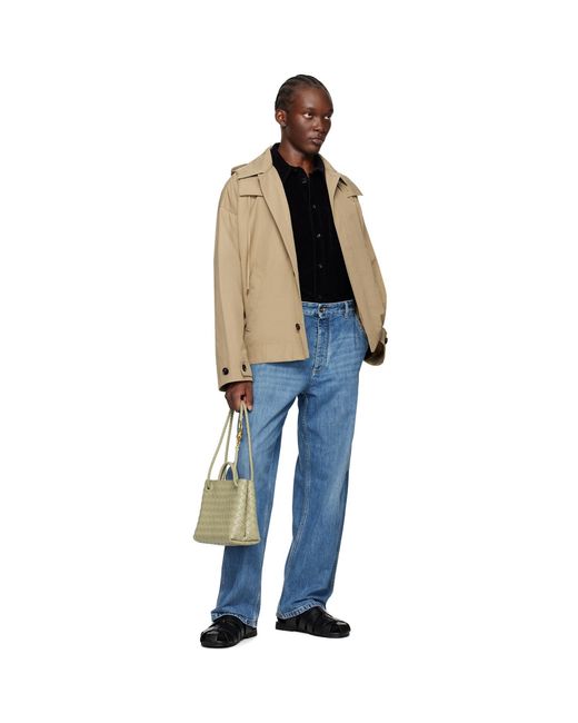 Bottega Veneta Orange Bi-color Tech Jacket for men