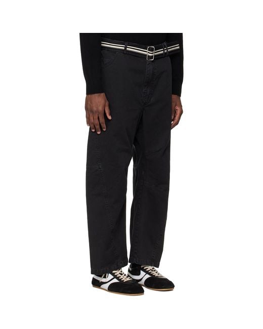 Mordecai Black Pockets Trousers for men