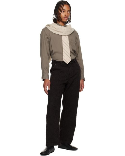 colbo Natural Check Scarf for men