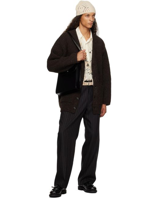 Our Legacy Black Brown Colossal Cardigan for men