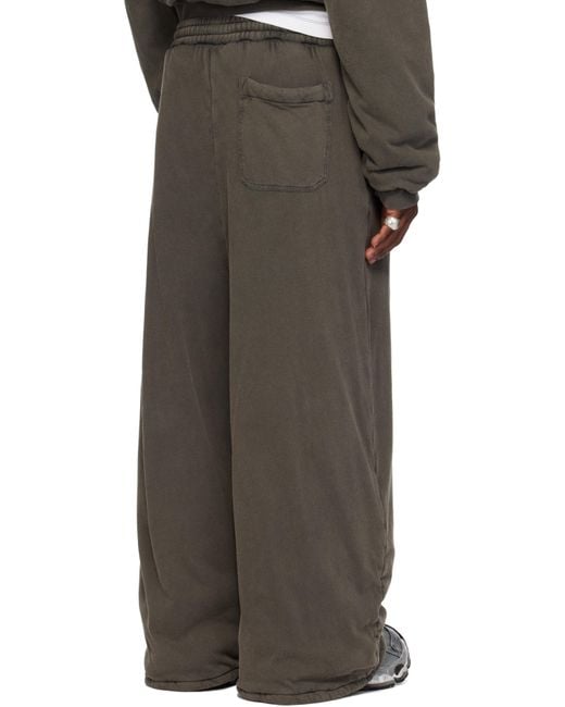メンズ Lu'u Dan グレー Wadded Bontans スウェットパンツ Black