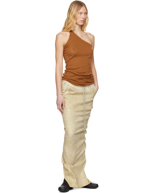 Rick Owens ベージュ Hollywood Pull On Pillar デニム マキシスカート Natural