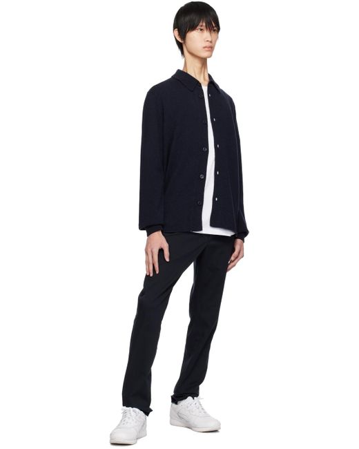 Norse Projects Black Navy Martin Cardigan for men