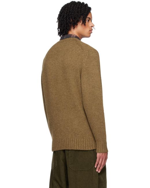 Beams Plus Multicolor Intarsia Sweater for men