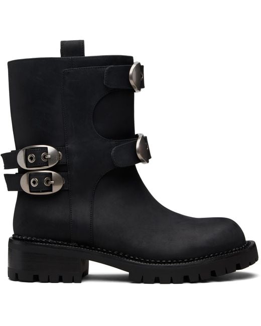 Marc Jacobs Black 'The Kiki Moto' Boots