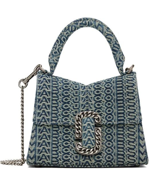 Marc Jacobs Blue 'the St. Marc Mini Top Handle' Bag