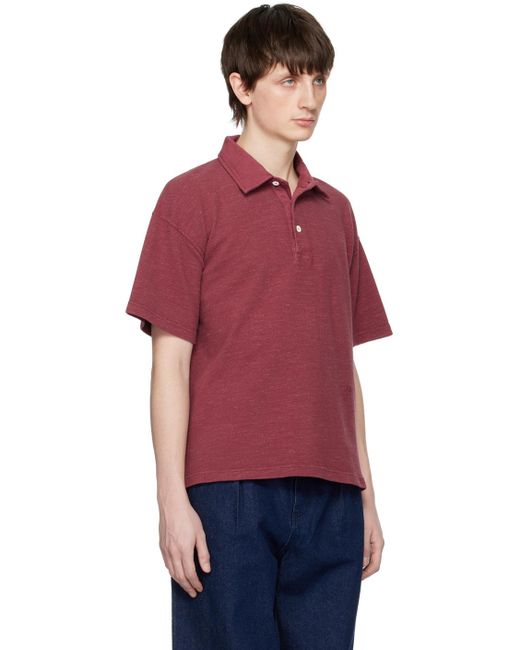 Schnayderman's Red Garment-dyed Polo for men