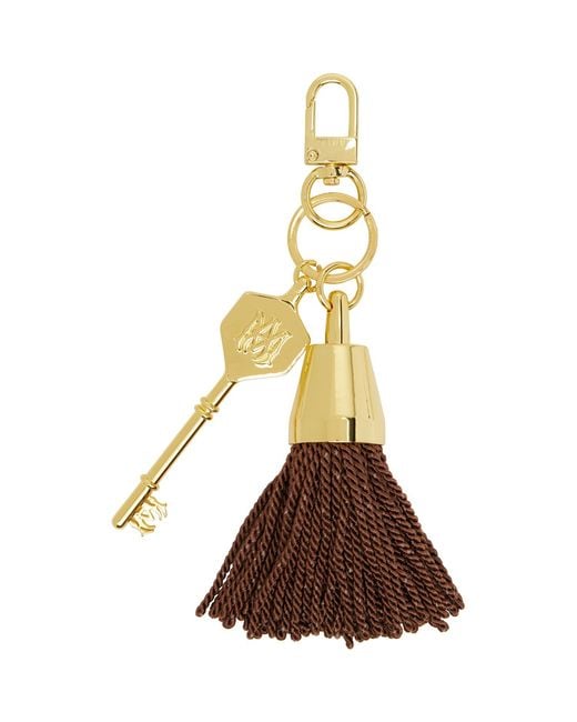 Amiri Brown Hotel Keychain